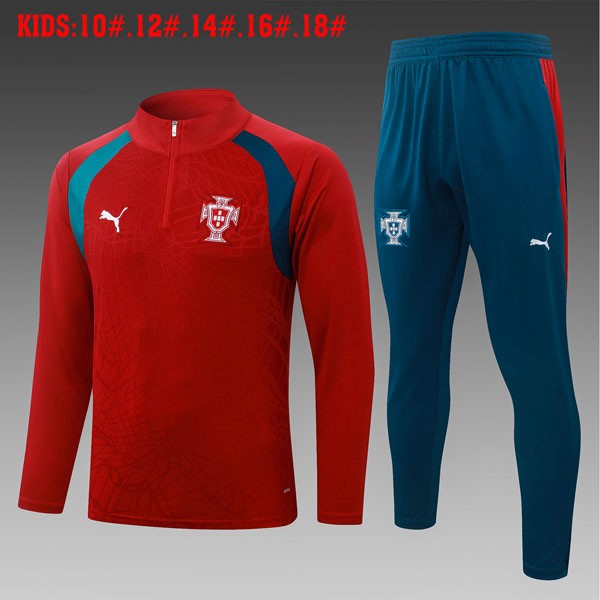 Ninos Sudadera De Training Portugal 2026 2027 Rojo 3
